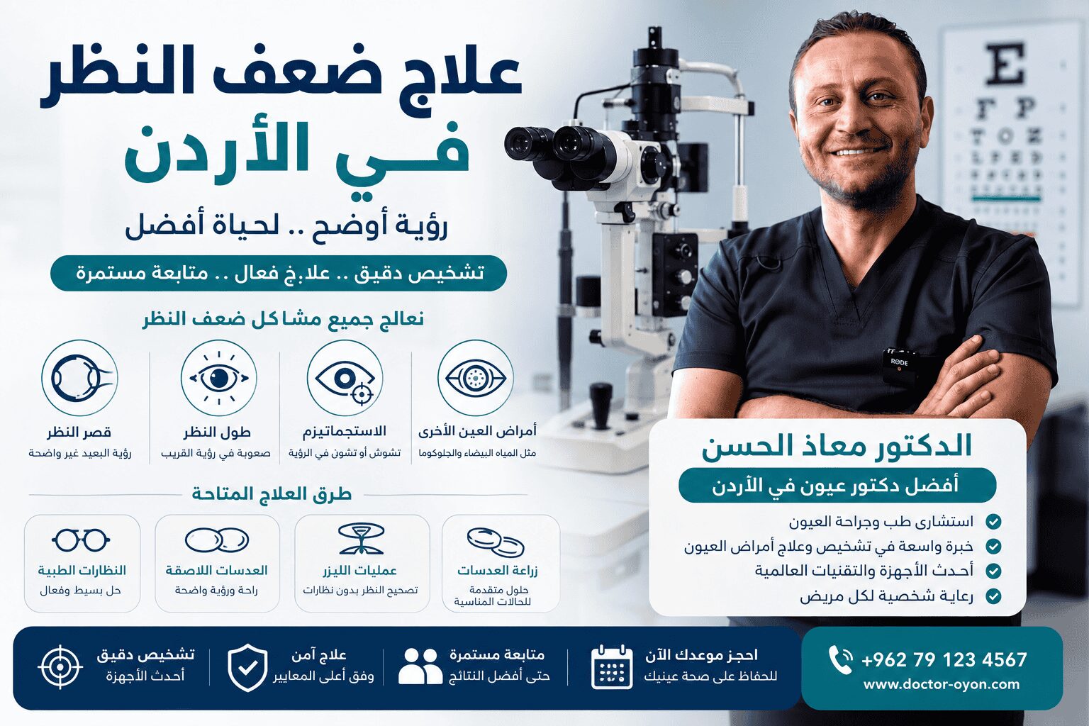 علاج ضعف النظر في الأردن
