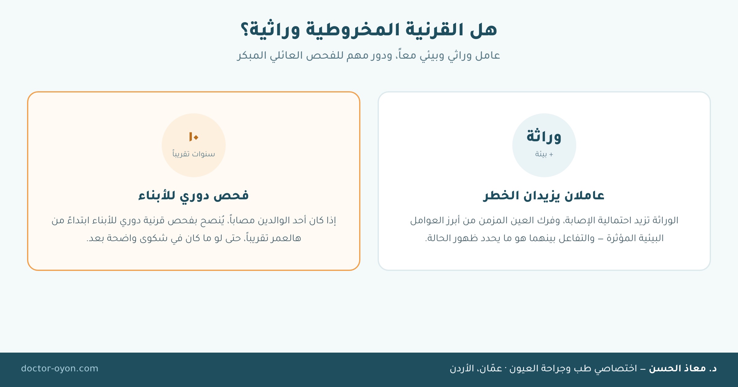 هل القرنية المخروطية وراثية